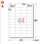 20&nbsp;48.3mm×25.4mm