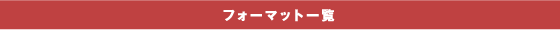 フォーマット一覧