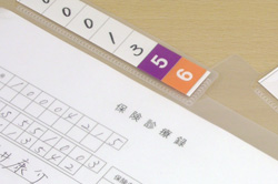 （イメージ）プリンタ・手書きどちらでも使える専用インデックスで管理を効率化！
