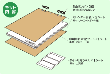 パソコンで手作りカレンダーキット 新商品情報 商品情報 ラベル シールのエーワン