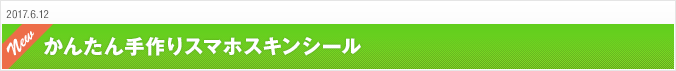 2017.6.12 かんたん手作りスマホスキンシール　