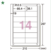 14 86.4mm×38.1mm