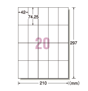 20 42mm×74.25mm